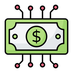 Fintech Line Color Icon