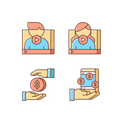 Influencer Marketing icon logo design inspiration