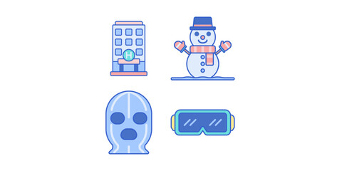 Winter travel logo design inspiration