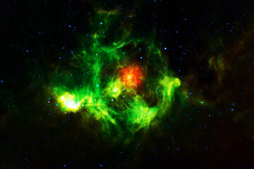 Beautiful distant galaxy. Elements of this image furnishing NASA.