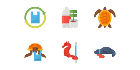 Plastic Pollution logo design inspiration