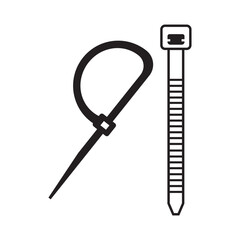 cable tie icon logo vector design template