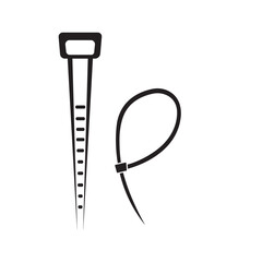 cable tie icon logo vector design template