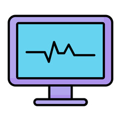 Monitoring Line Color Icon