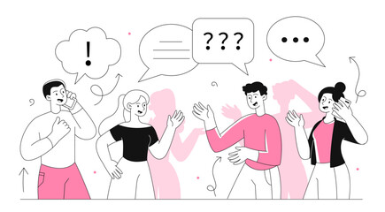 People talking concept