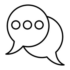 Communication Thin Line Icon