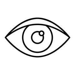 Eye Thin Line Icon
