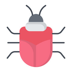 Bug Flat Icon