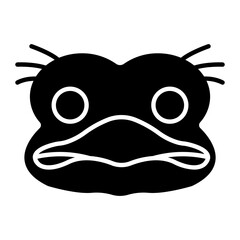 Ostrich Glyph Icon