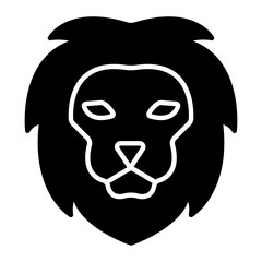 Lion Glyph Icon