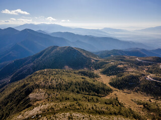 Aerial view of Pirin Mountain near Orelyak peak, Bulgaria