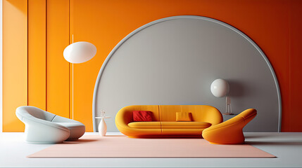 Modern interior design - generative AI