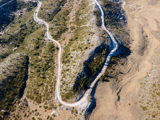 Aerial view of Pirin Mountain near Orelyak peak, Bulgaria