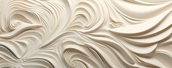 Obraz premium an Abstract Horizontal background, Swirls carved engraved ivory. Liquid flow texture. Fluid art Abtract-themed, photorealistic illustrations in JPG. Generative AI