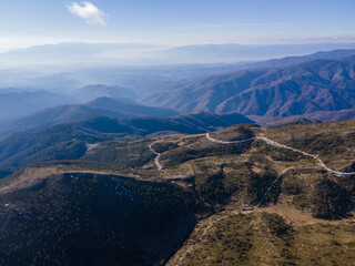 Aerial view of Pirin Mountain near Orelyak peak, Bulgaria