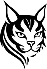 Vector of a cat face design, Vector illustration. Pet