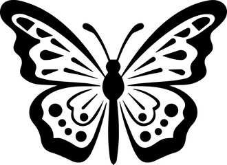 Butterfly silhouette icons Vector Illustrations.