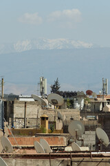The rooftops of the Marrakech Medina in Morocco
