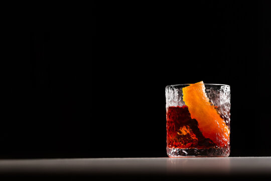Negroni Cocktail classic Italian aperitif gin, bitter and sweet vermouth