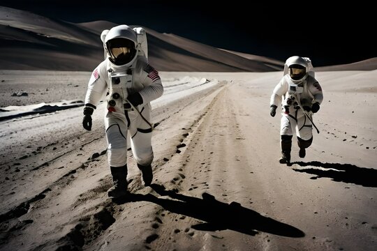 Astronautas na lua