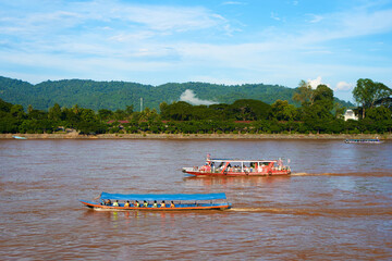 Muddy Mekong River in the Golden Triangle