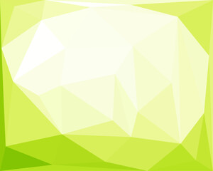 Abstract green white pattern polygon background template texture