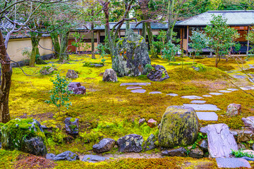 京都、大徳寺黄梅院の直中庭