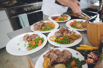 Lamb Roast with potato and vegetable