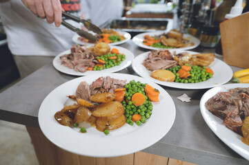 Lamb Roast with potato and vegetable