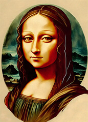 Portrait of a woman Mona Lisa