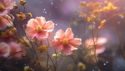 Obraz na płótnie Canvas Beautiful flowers, AI generated