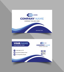 Business card vector background. Creative and Clean Double-sided Business Card Template. Corporate business card template or new business card design.