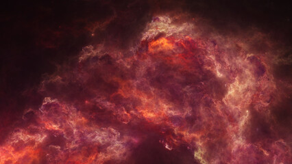 Fototapeta na wymiar FirePaw Nebula - Sci-fi Nebula - Good for gaming, space and sci-fi related content