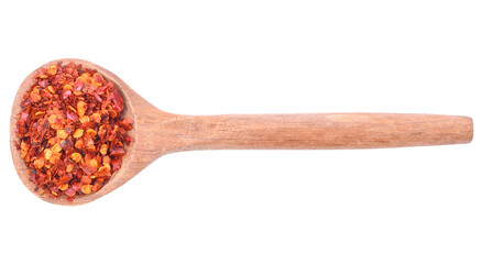 spicy chili with wooden spoon scoop isolated transparent png