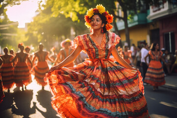 Fiesta del Sol (Festival of the Sun) in Argentina by Generative AI - obrazy, fototapety, plakaty