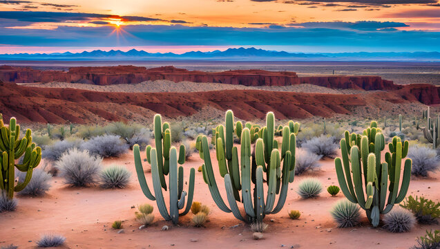 Image of desert and cactus