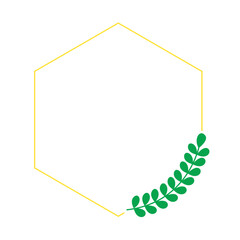 Decorative floral wedding invitation frame