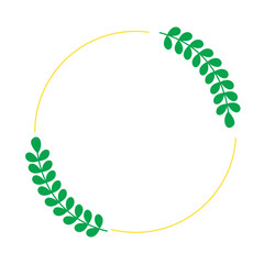 Decorative floral wedding invitation frame