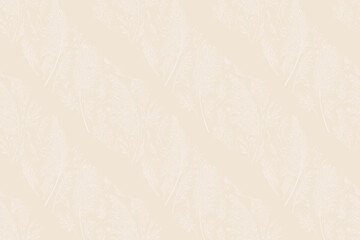 Seamless pattern with pampas grass. Neutral color background. Botanical illustration. Dry grass. Vector drawing. Diagonal ornament. Art line style.