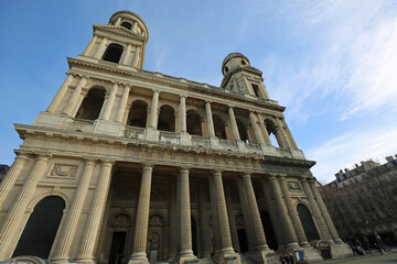 Fototapeta na wymiar Eglise Saint-Sulpice, Paris, France