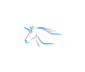 Obraz na płótnie Canvas Unicorn design icon logo illustration
