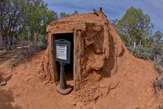 Ancient Hogan at Navajo National Monument AZ
