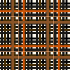 Brown plaid pattern - 605076029
