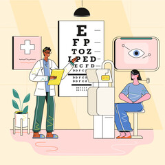 Eye Check in hospital