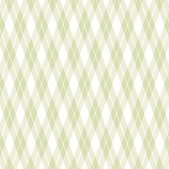 Fototapeta premium Seamless pattern with green rhombus on white background. 