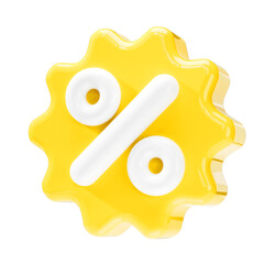 3d tag price icon for discount coupon online © StockStyle