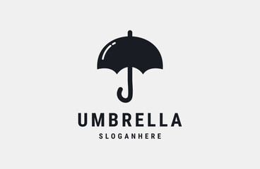 Abstract Umbrella Logo Design with Simple Concept