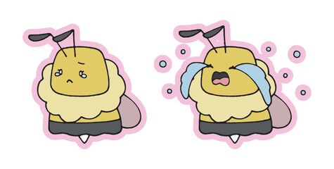 メスのミツバチ、表情二種セット