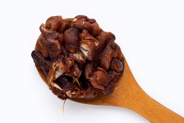 Sour tamarind on white background.