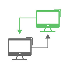 Computer PC icon logo design